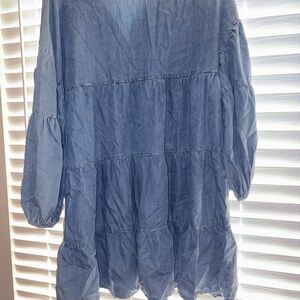 Elegant Blue Midi Dress